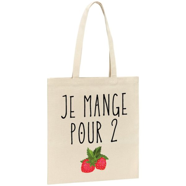 Tote bag Je mange pour