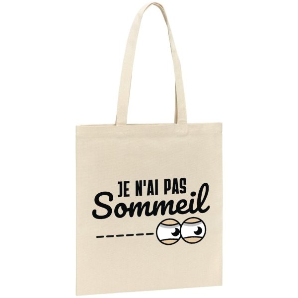 Tote bag Je n’ai pas sommeil