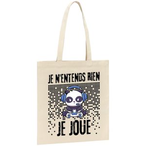 Tote bag Je n’entends rien je joue