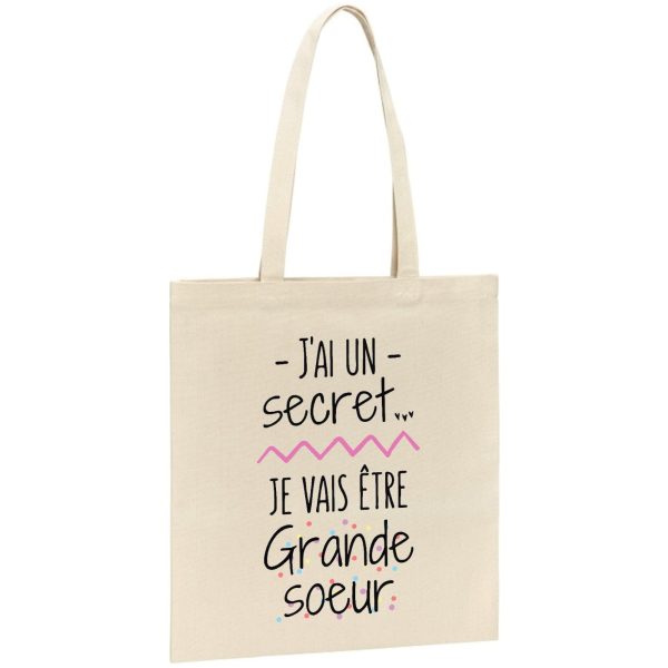 Tote bag Je vais etre grande soeur