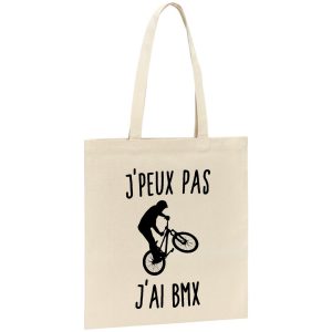 Tote bag J’peux pas j’ai BMX