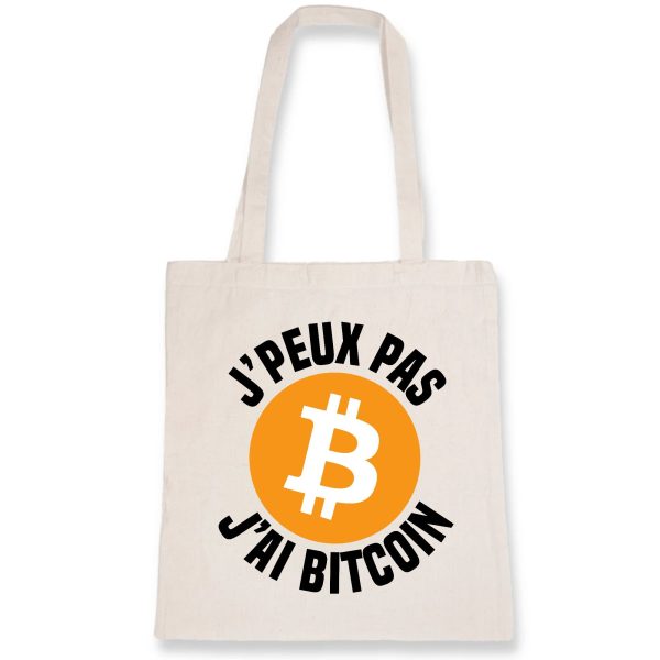 Tote bag J’peux pas j’ai Bitcoin