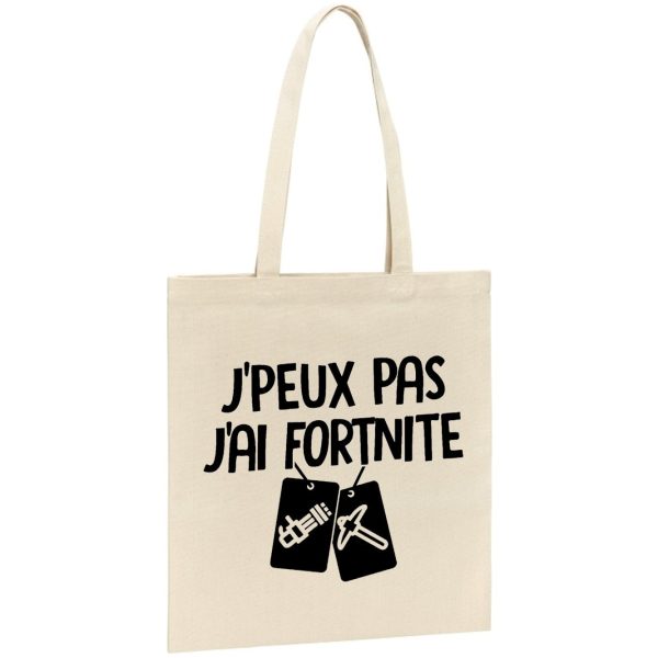 Tote bag J’peux pas j’ai Fortnite