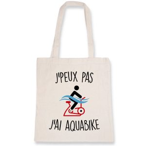 Tote bag J’peux pas j’ai aquabike