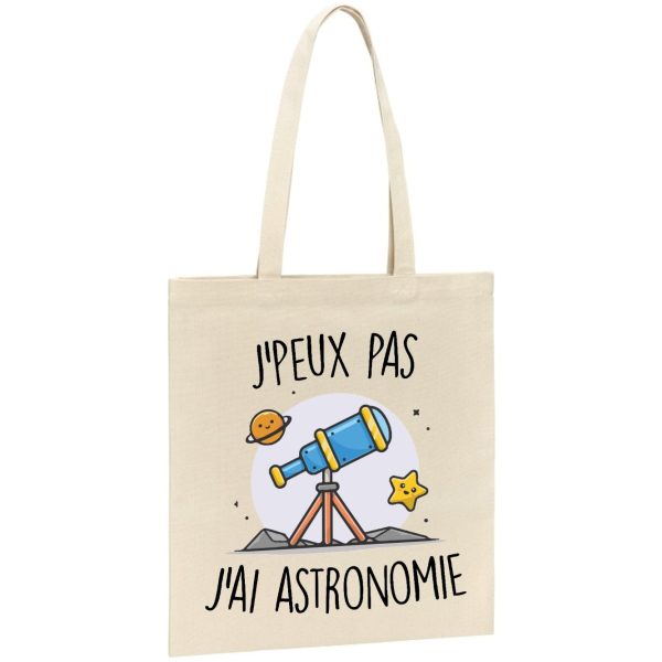 Tote bag J’peux pas j’ai astronomie