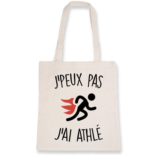 Tote bag J’peux pas j’ai athle