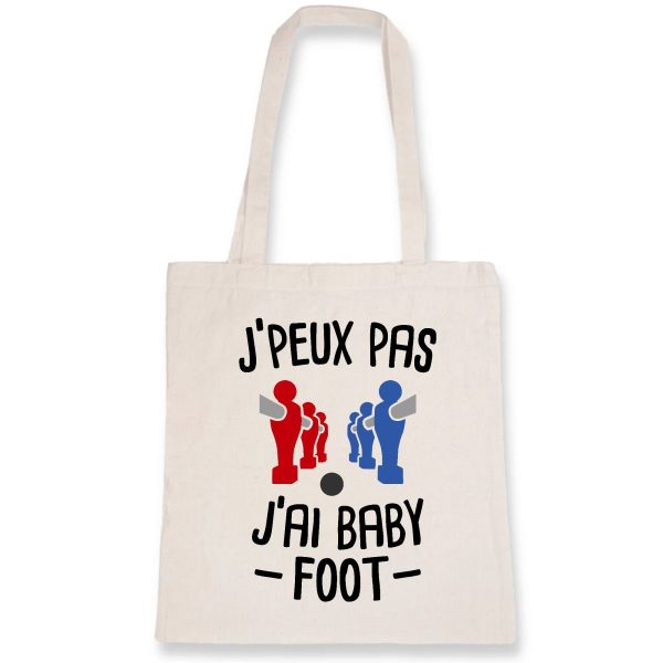 Tote bag J’peux pas j’ai baby-foot