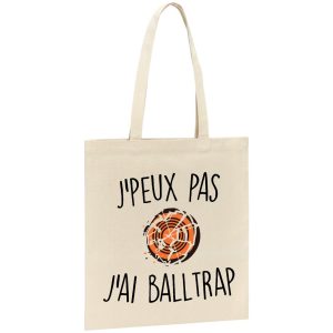 Tote bag J’peux pas j’ai ball-trap
