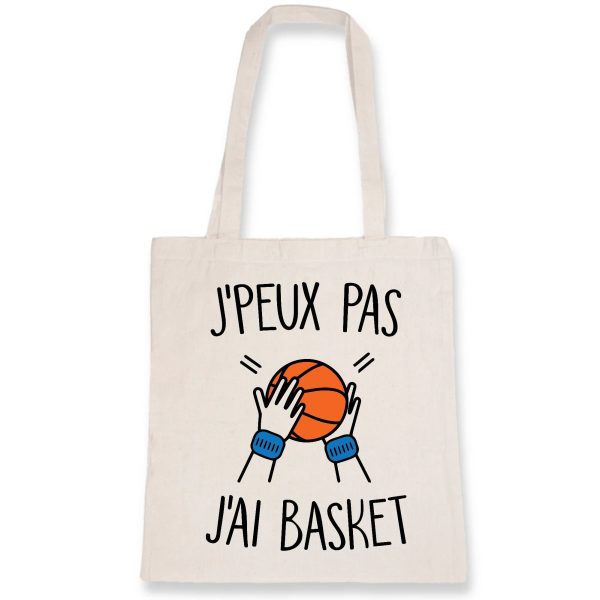 Tote bag J’peux pas j’ai basket