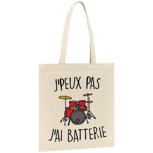 Tote bag J’peux pas j’ai batterie