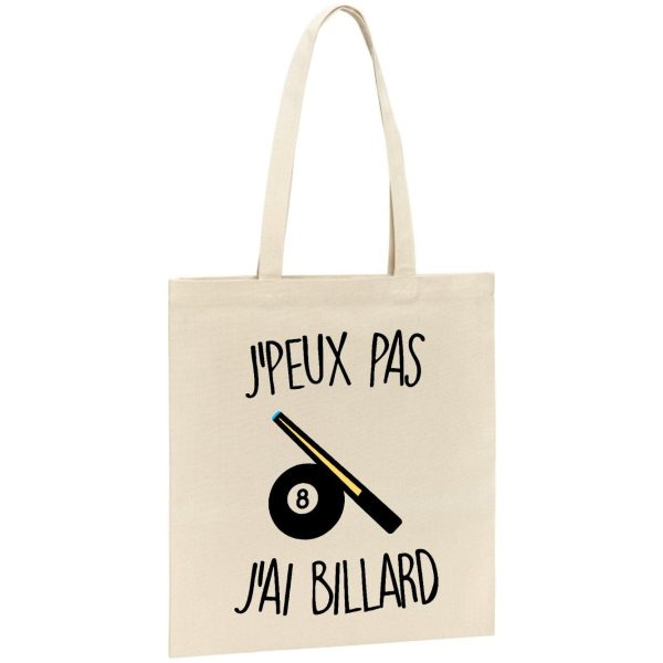 Tote bag J’peux pas j’ai billard