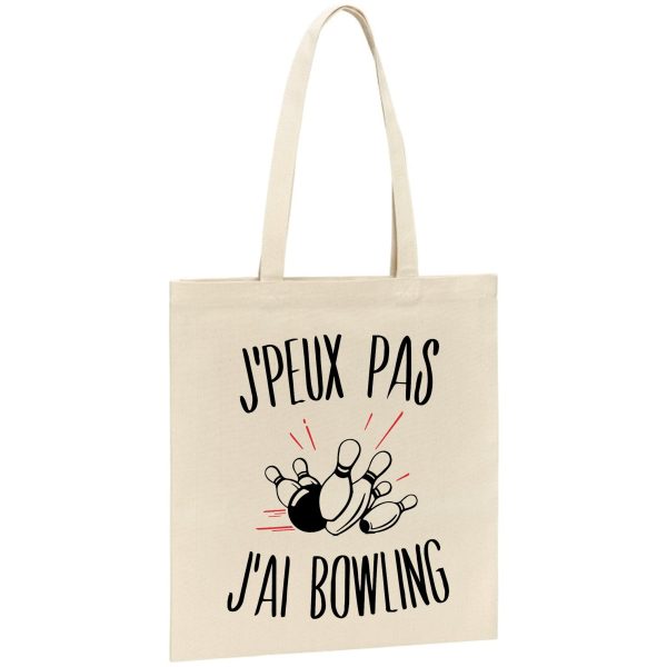 Tote bag J’peux pas j’ai bowling