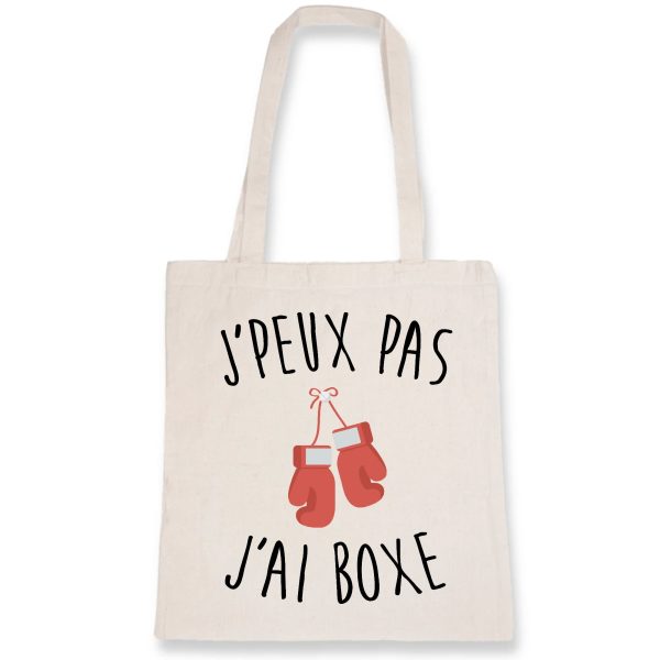 Tote bag J’peux pas j’ai boxe