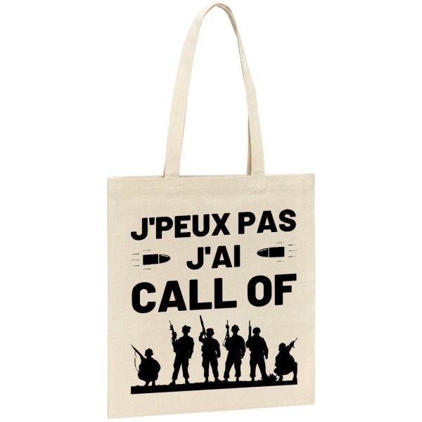 Tote bag J’peux pas j’ai call of