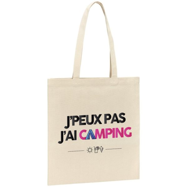 Tote bag J’peux pas j’ai camping