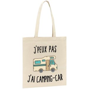 Tote bag J’peux pas j’ai camping-car