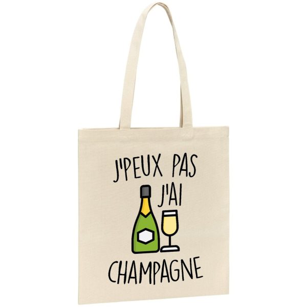 Tote bag J’peux pas j’ai champagne