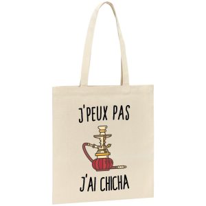 Tote bag J’peux pas j’ai chicha