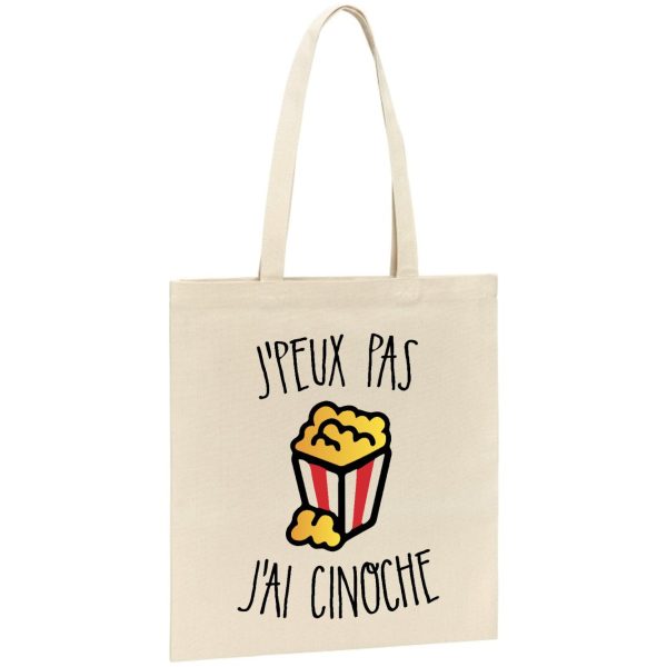 Tote bag J’peux pas j’ai cinoche