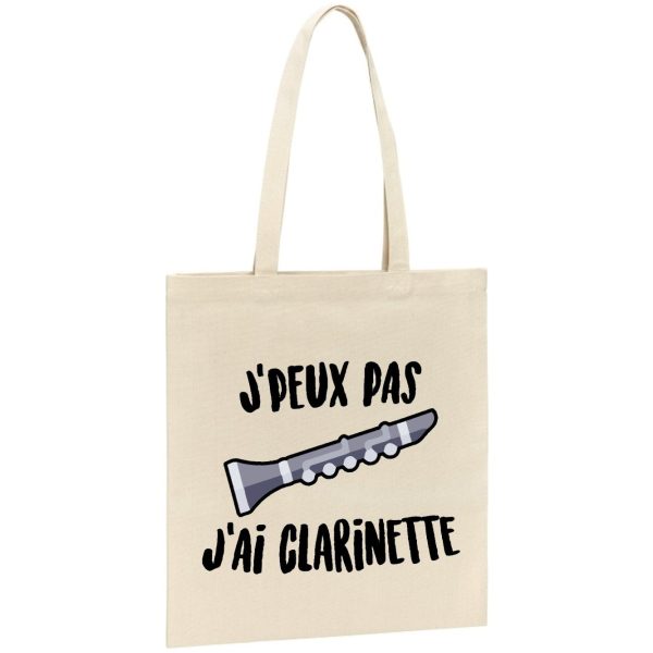 Tote bag J’peux pas j’ai clarinette