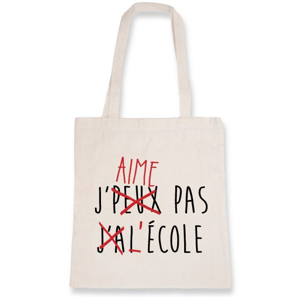 Tote bag J’peux pas j’ai ecole