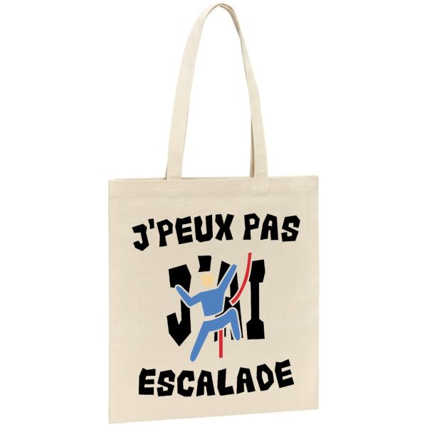 Tote bag J’peux pas j’ai escalade