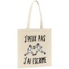 Tote bag J’peux pas j’ai escrime