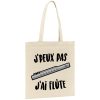 Tote bag J’peux pas j’ai flute