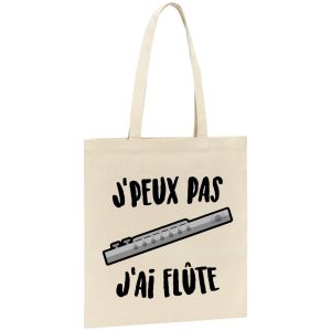 Tote bag J’peux pas j’ai flute