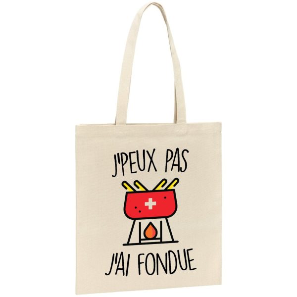 Tote bag J’peux pas j’ai fondue