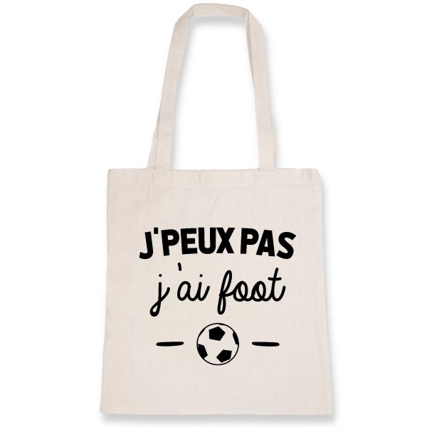 Tote bag J’peux pas j’ai foot