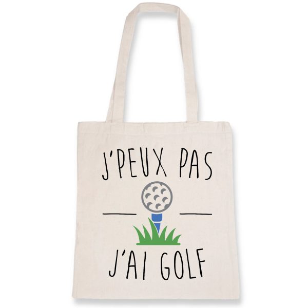 Tote bag J’peux pas j’ai golf