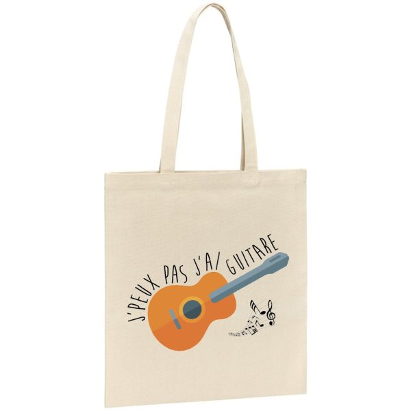 Tote bag J’peux pas j’ai guitare