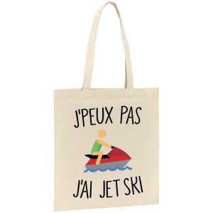 Tote bag J’peux pas j’ai jet ski