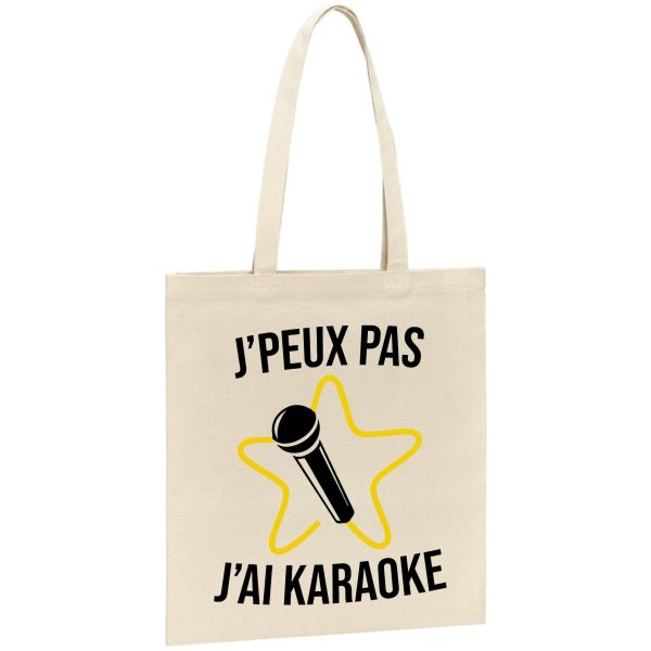 Tote bag J’peux pas j’ai karaoke