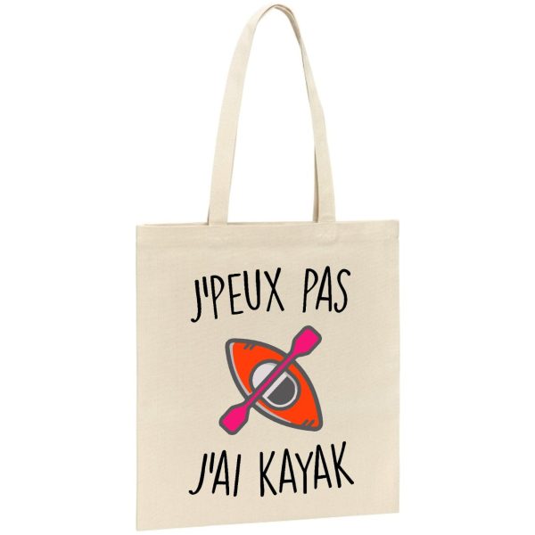 Tote bag J’peux pas j’ai kayak