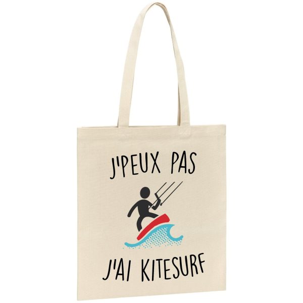 Tote bag J’peux pas j’ai kitesurf