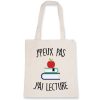 Tote bag J’peux pas j’ai lecture