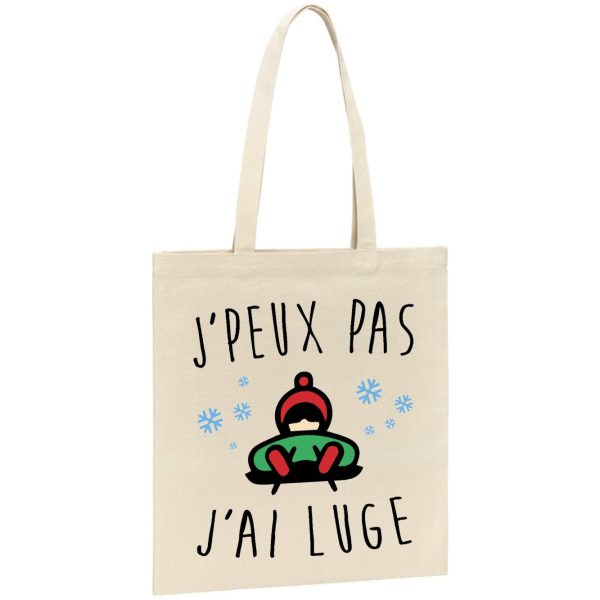 Tote bag J’peux pas j’ai luge