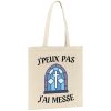 Tote bag J’peux pas j’ai messe