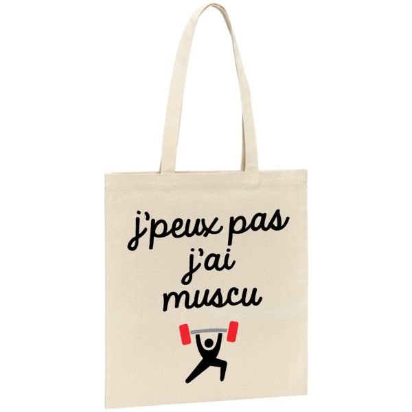 Tote bag J’peux pas j’ai muscu