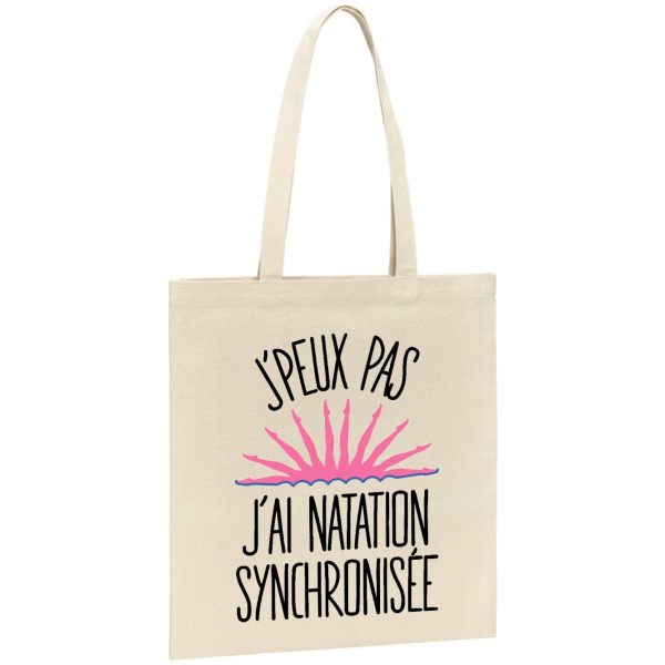 Tote bag J’peux pas j’ai natation synchronisee