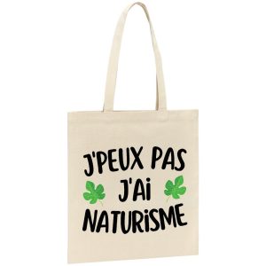 Tote bag J’peux pas j’ai naturisme