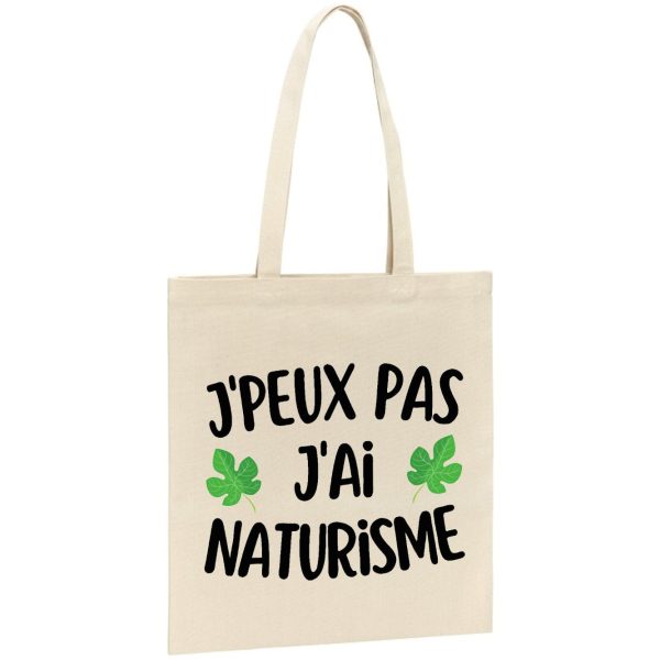 Tote bag J’peux pas j’ai naturisme