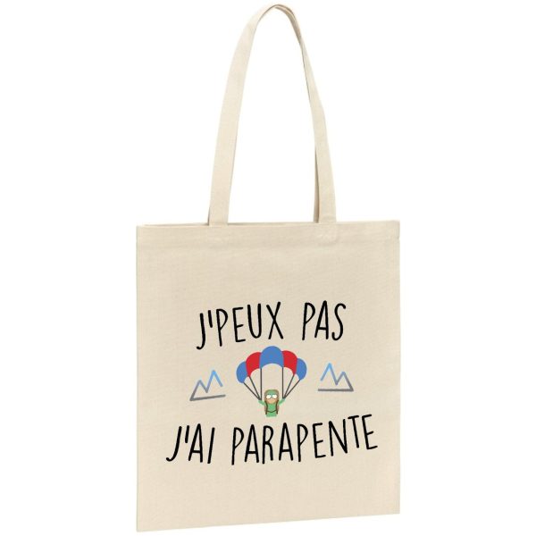 Tote bag J’peux pas j’ai parapente