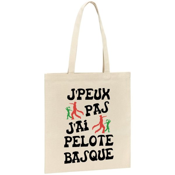 Tote bag J’peux pas j’ai pelote basque