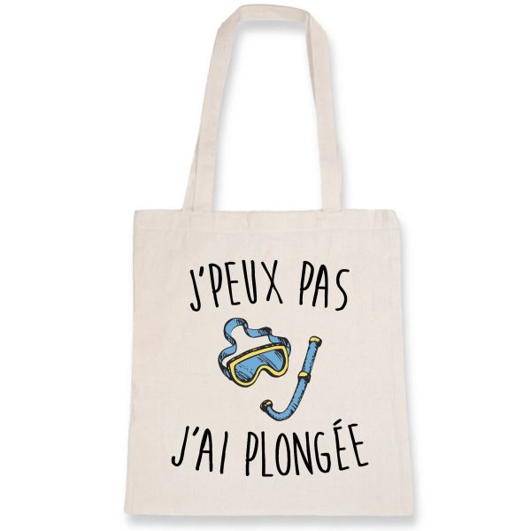 Tote bag J’peux pas j’ai plongee