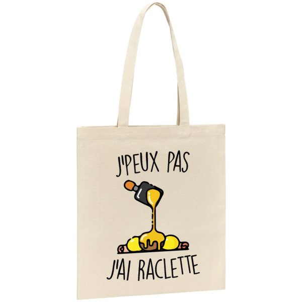 Tote bag J’peux pas j’ai raclette