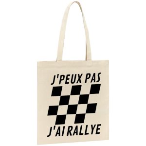Tote bag J’peux pas j’ai rallye