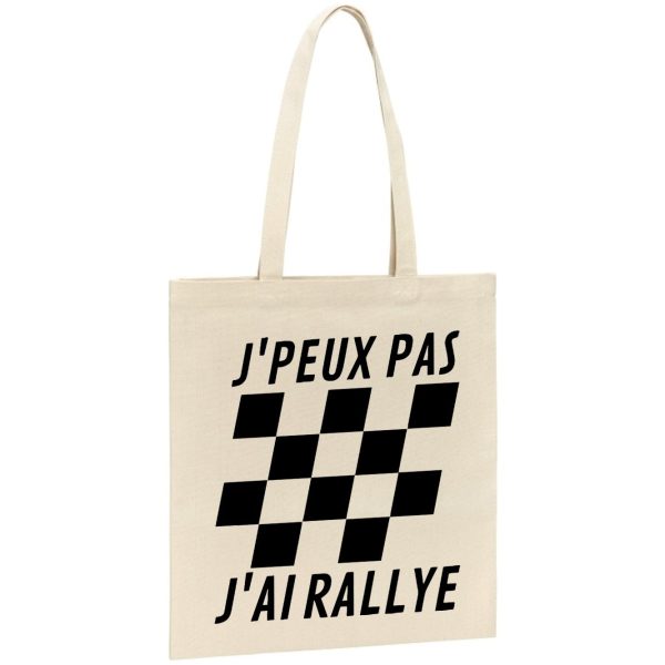 Tote bag J’peux pas j’ai rallye